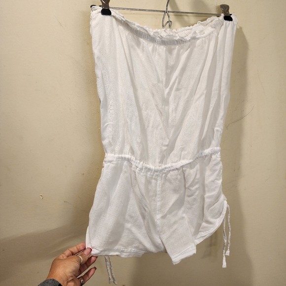 Victoria's Secret 100% Cotton White Short strappless Romper size XS - Picture 6 of 10